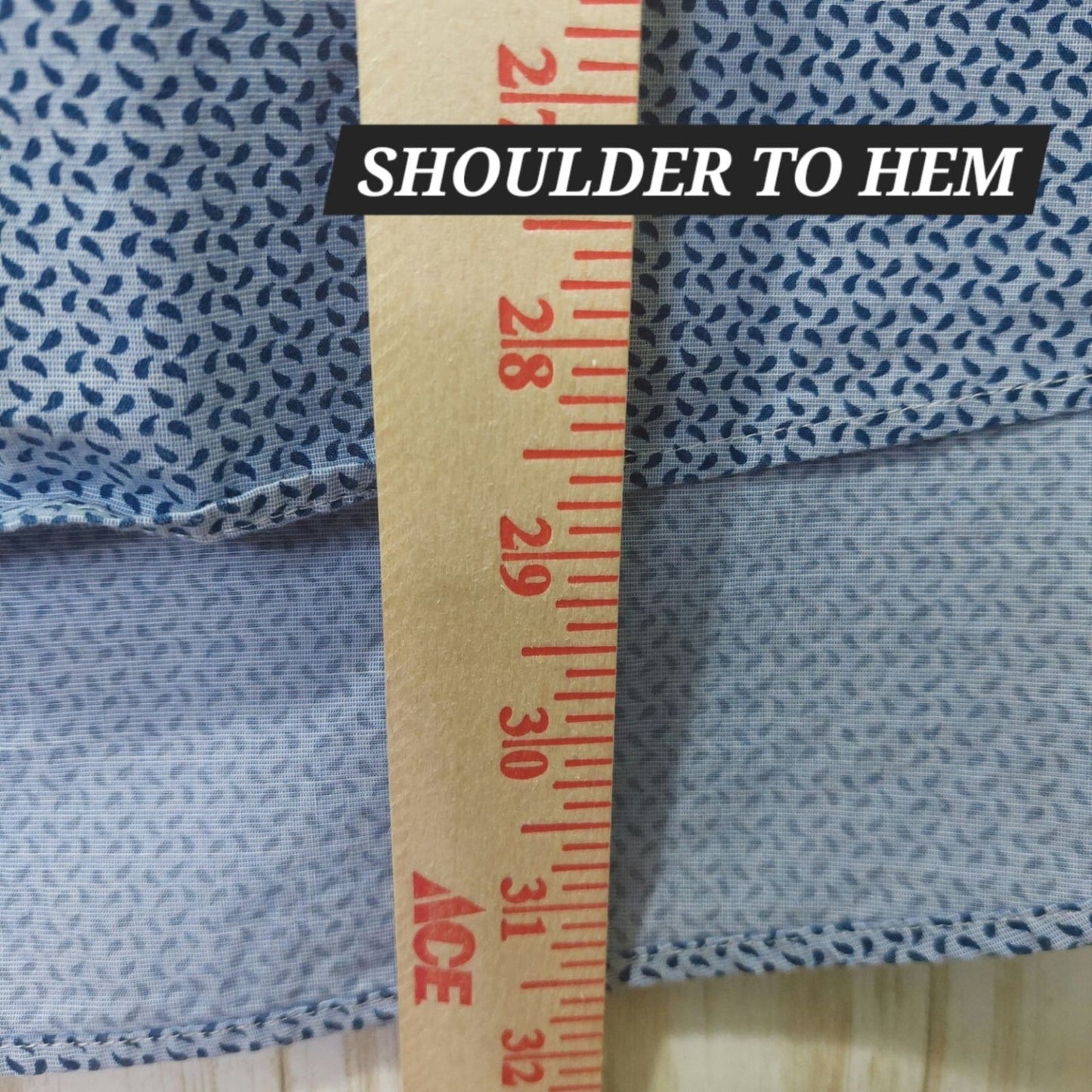 Michael Kors Men's Size XL Slim Fit Long Sleeve Button-Up Shirt Blue Pattern