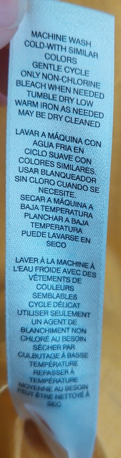 Chico's Women's Top Yellow Linen Lace Front Long Sleeve Tunic Shirt Blouse XL