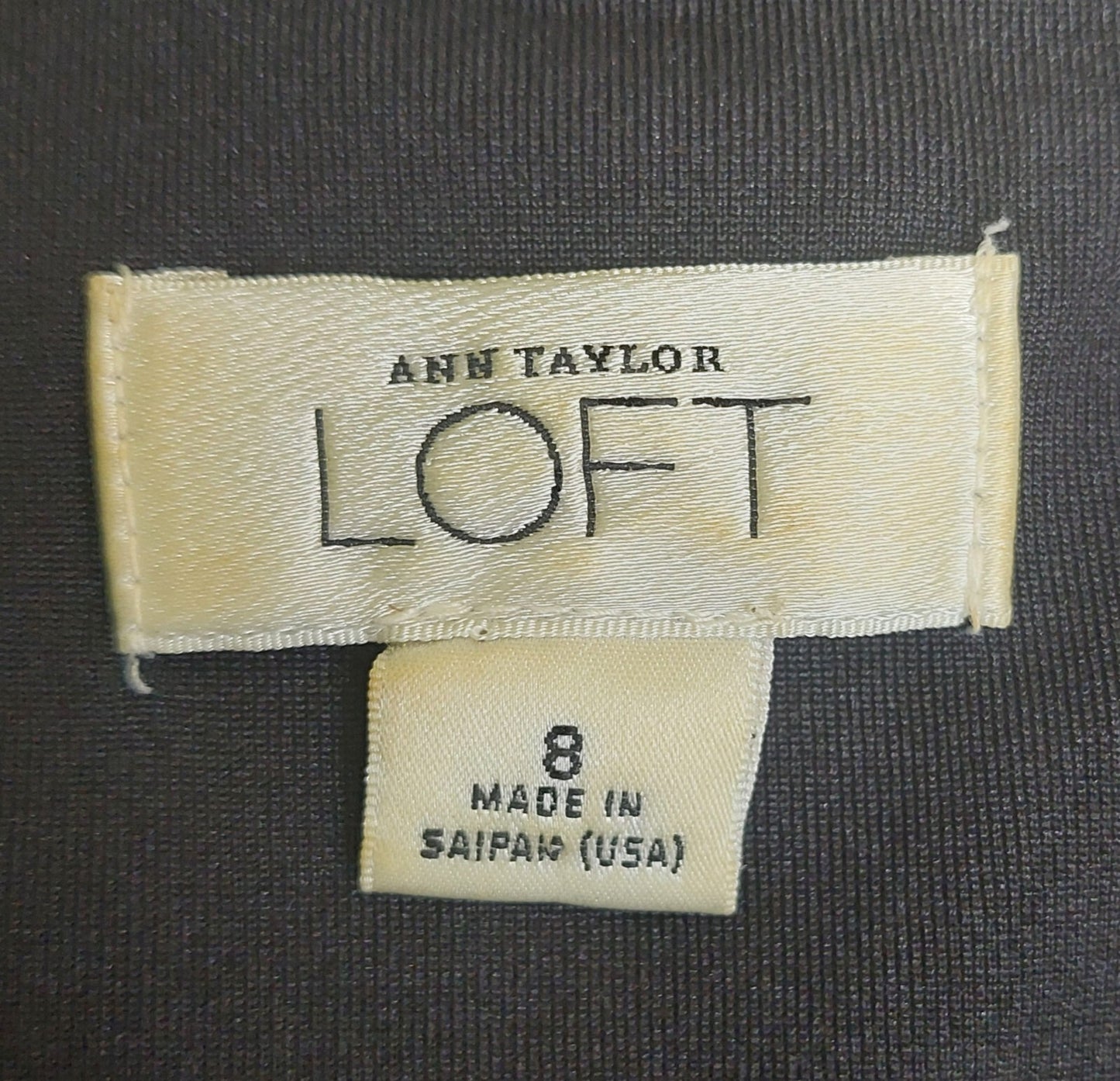 Ann Taylor LOFT Dress A-Line  Women's Size 8  Black Sleeveless LBD V-Neck