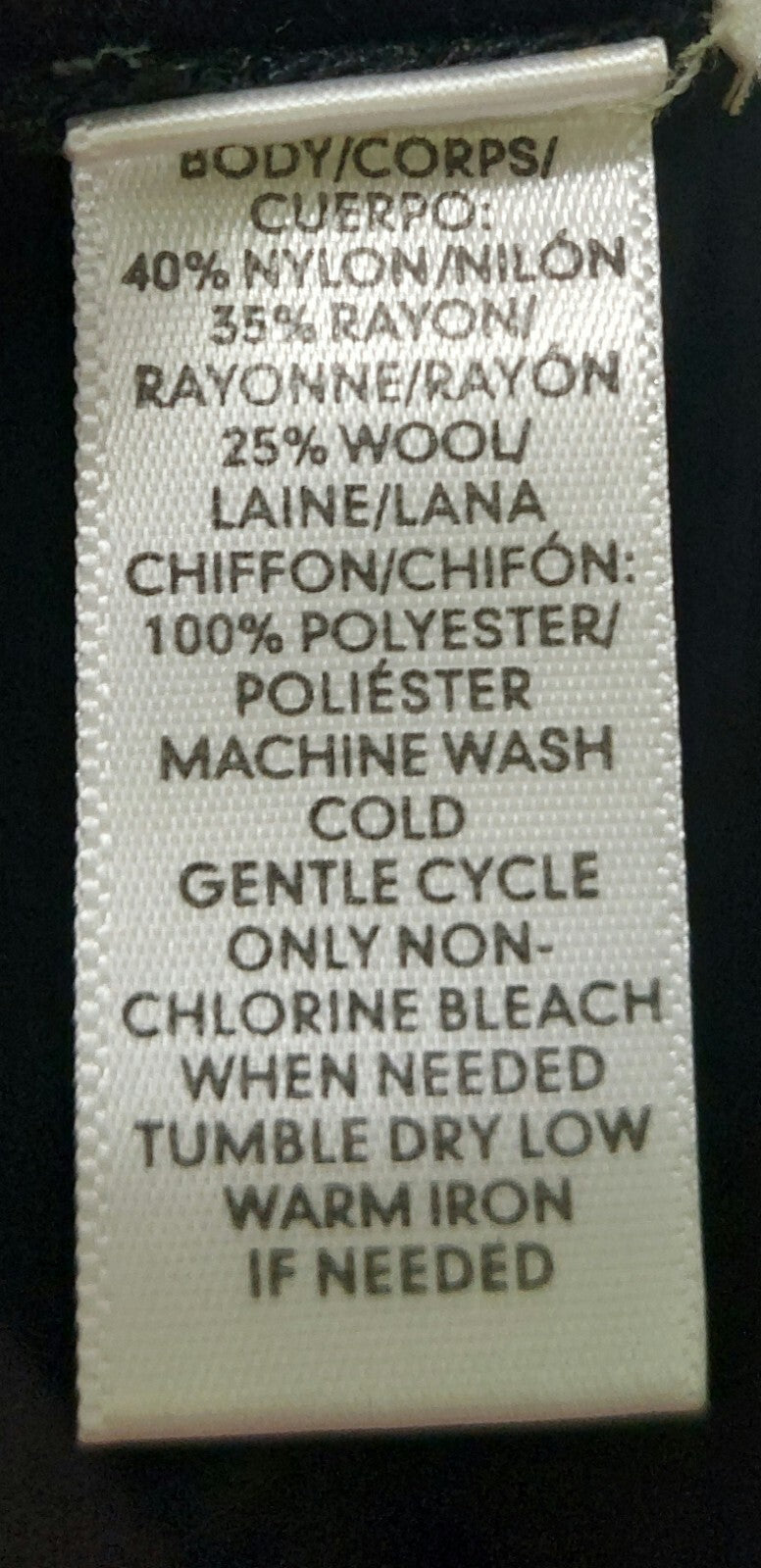 Loft Women's Black Button Up Sweater Shirt w/ Sheer Back Size Small Wool Blend