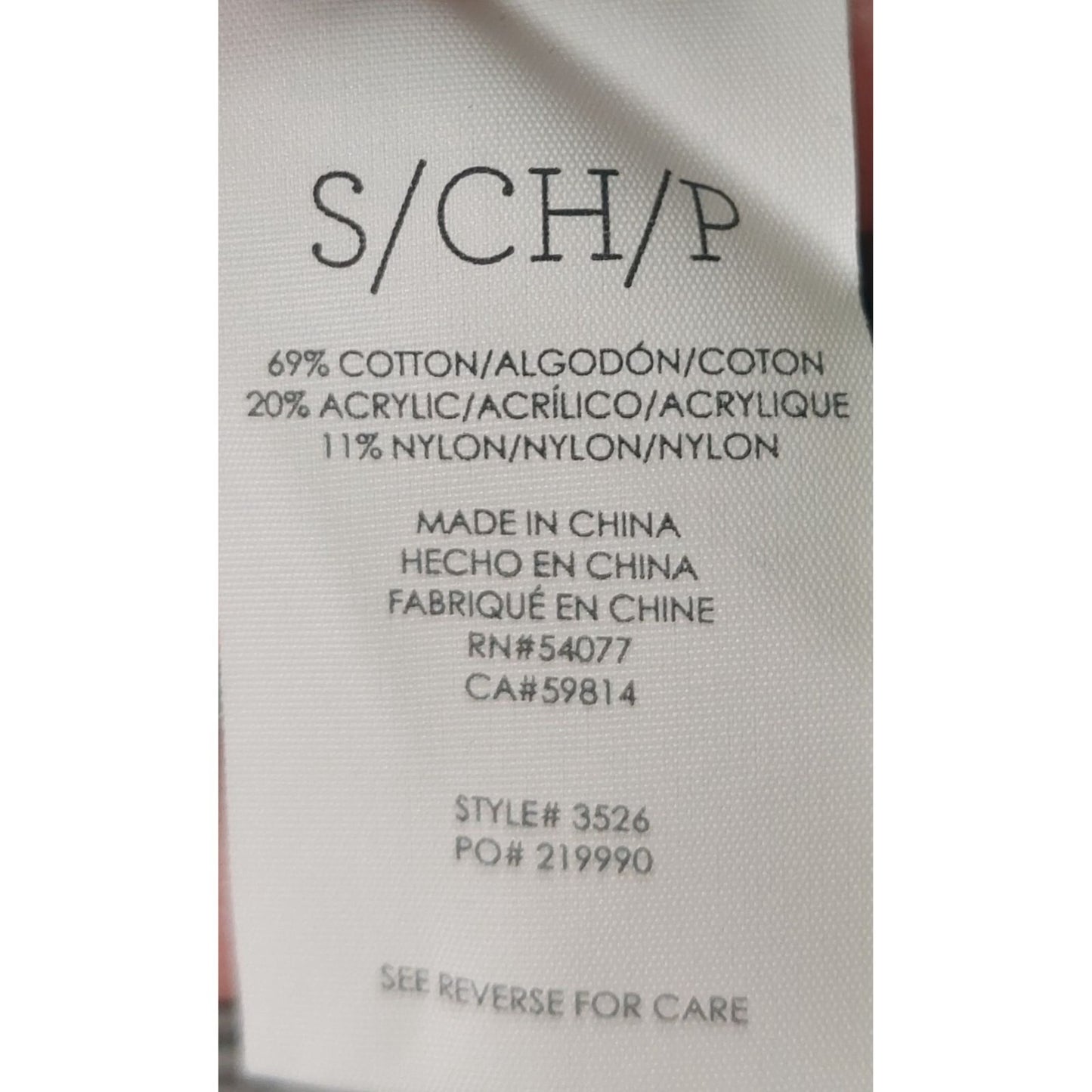 Cabi Women's Zip Cardigan/Top Black/White 3/4 Sleeve Side Ties Size Small