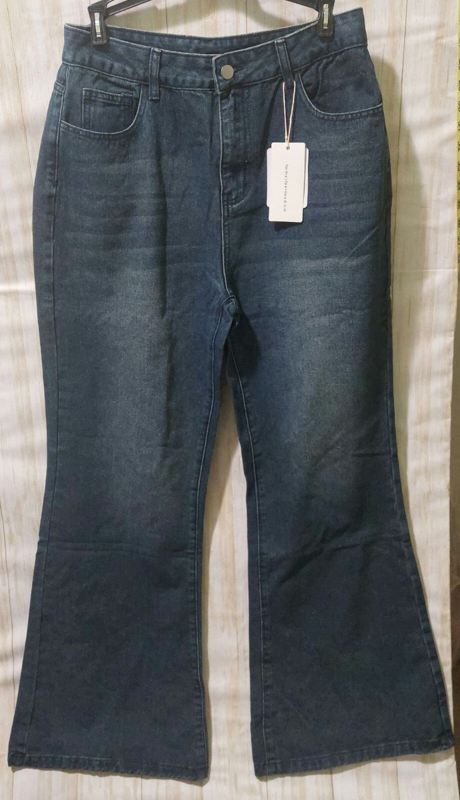 NWT Commense Vintage Look Medium Wash Wide Leg Jeans Size Medium