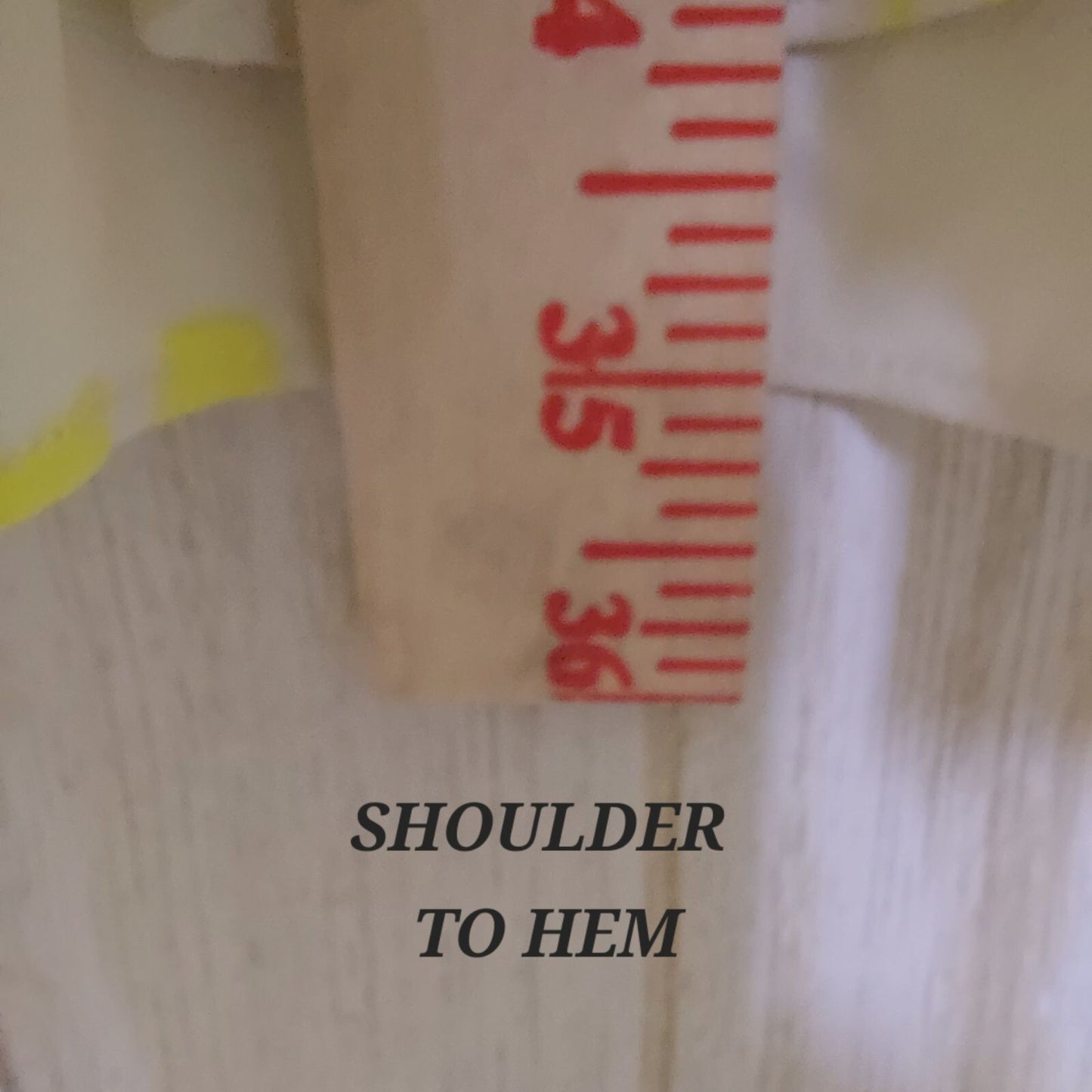 Vince Camuto Women's Yellow/White Abstract Print Smocked Ruffled Dress Size PM