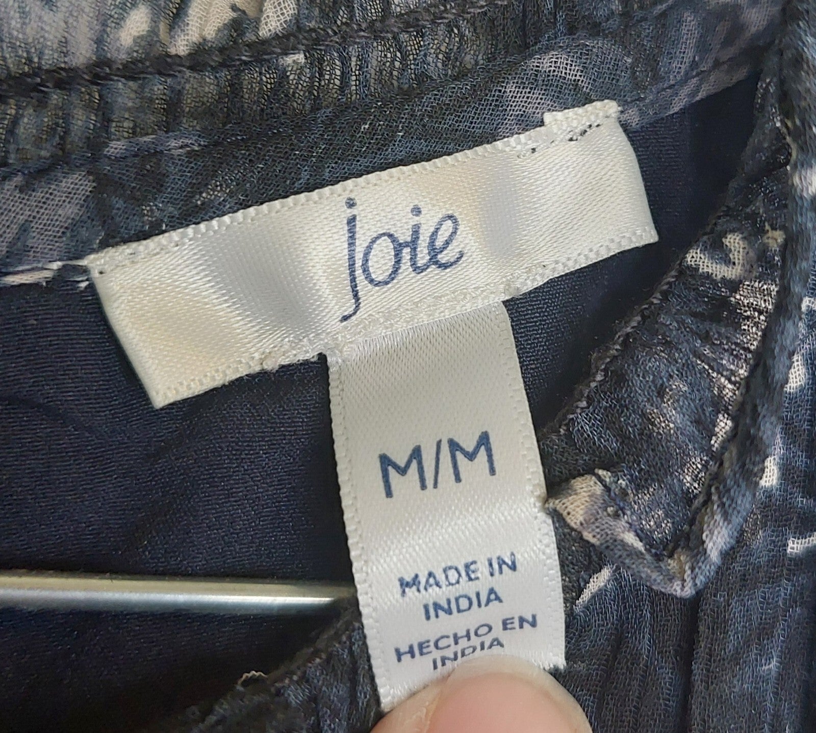 Joie Baltic Floral Print Sleeveless Mini Dress - Blue White - Size Medium NWOT 