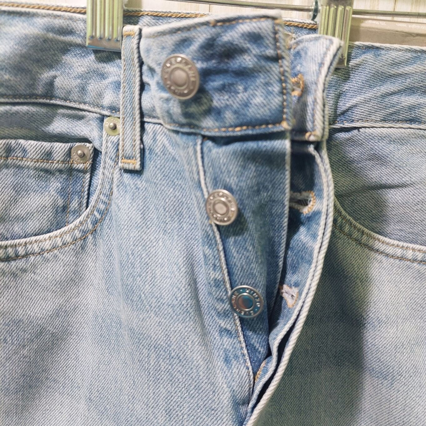 Everlane Women's Curvy '90s Cheeky Straight Jeans High Rise  Sunbleached Sz 25