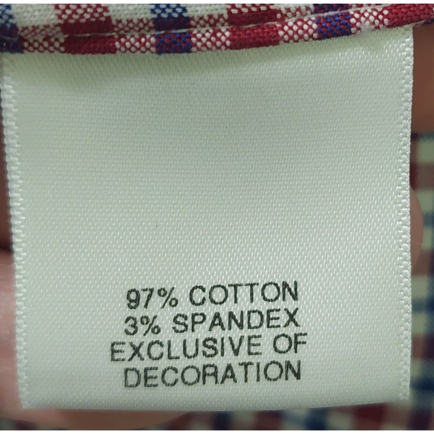 Cremieux Collection Men's Red & Blue Gingham Button Up Long Sleeve Shirt Size XL