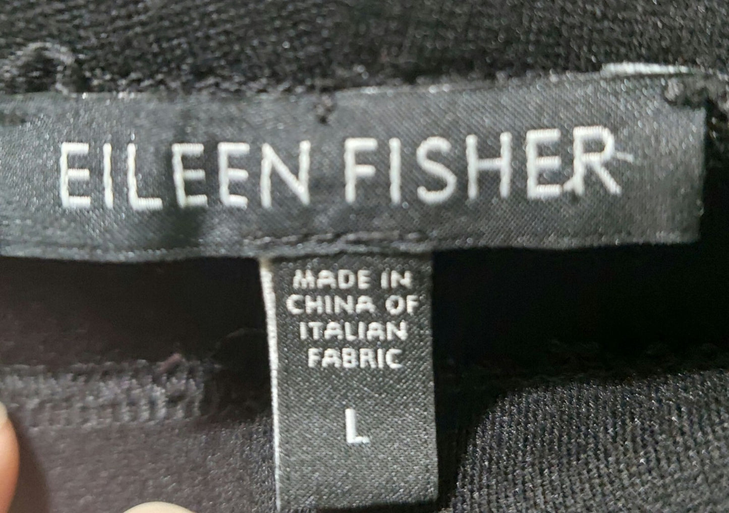 Eileen Fisher Women's Black Stretch Pants Size Large