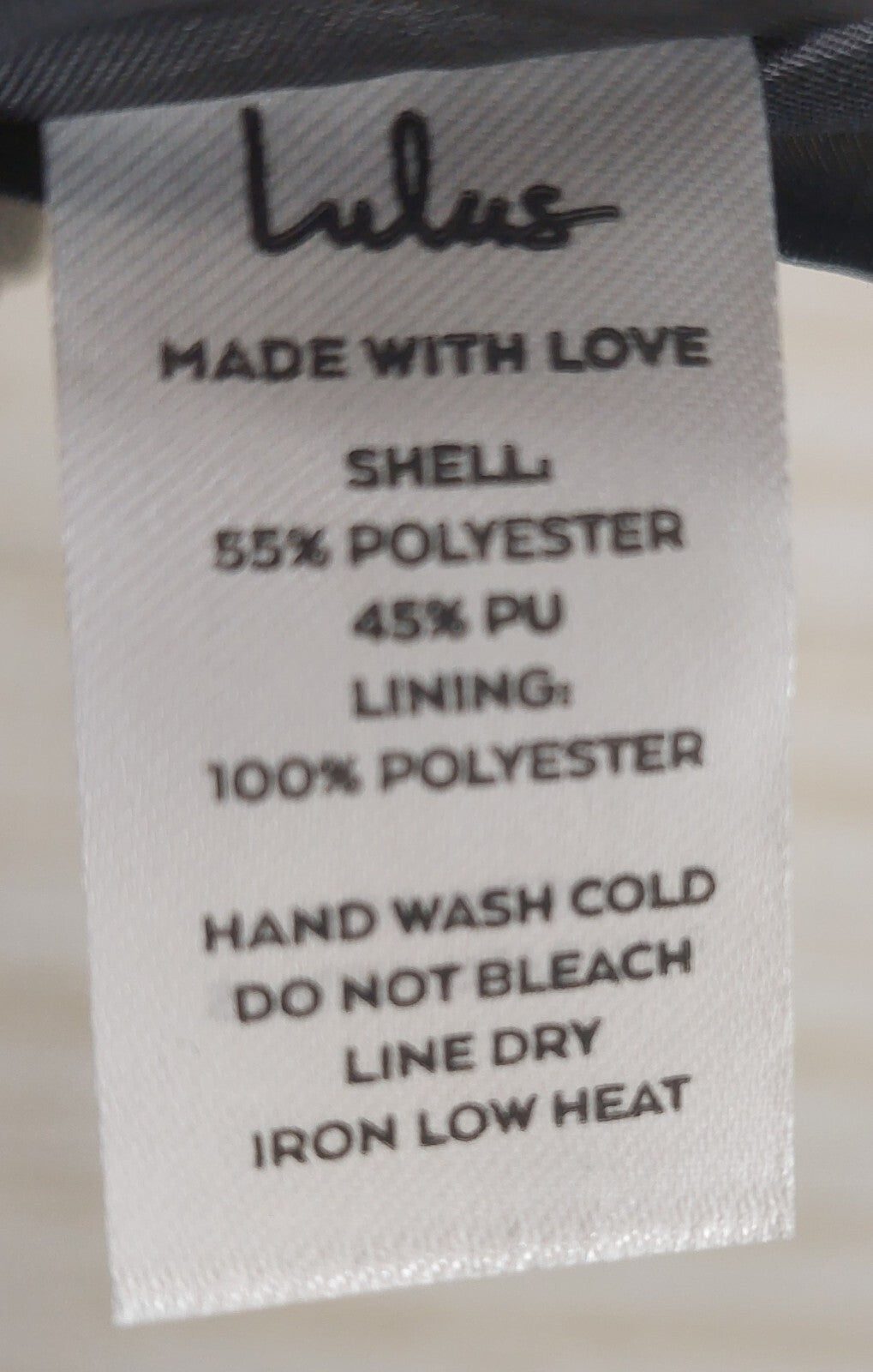 Lulus Mini Skirt Womens Large Faux Leather Dark Brown Back Zip Pockets Lined