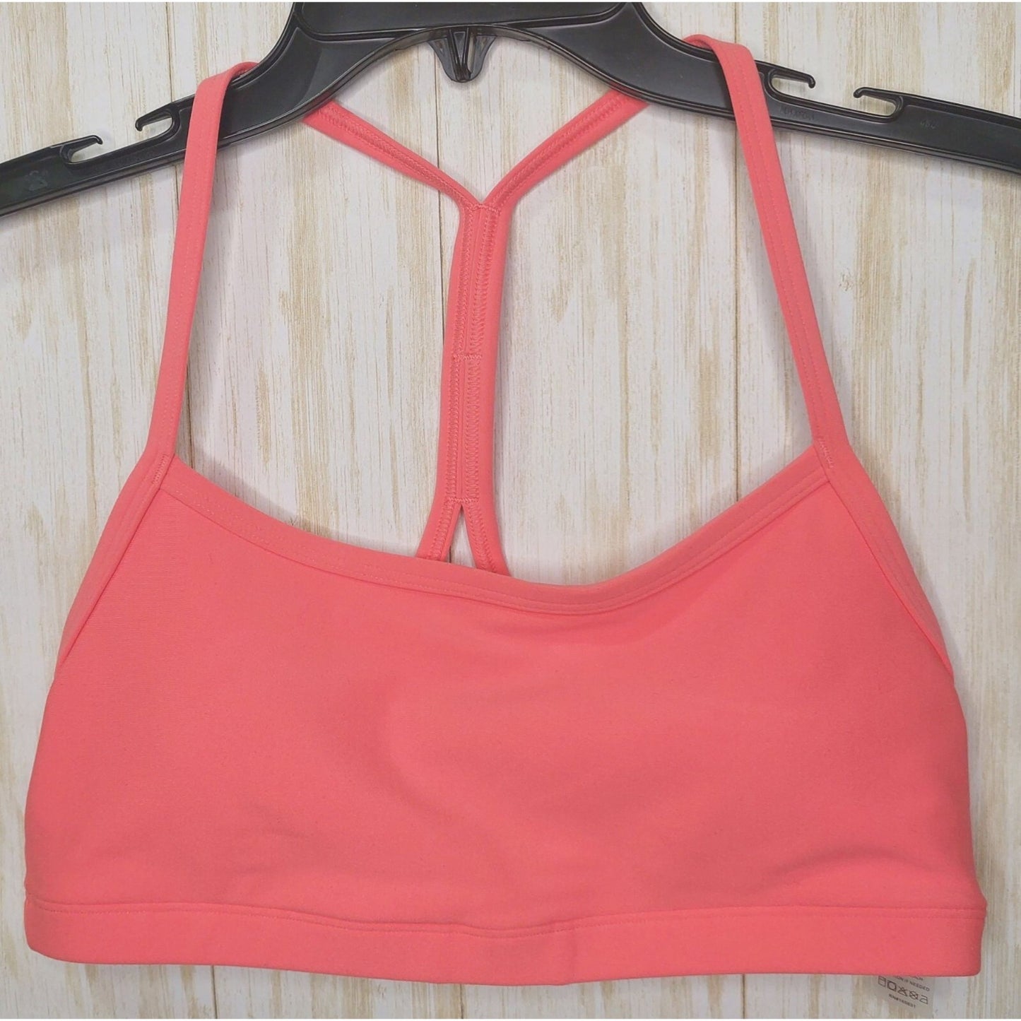 Calme By Johnny Was Women's Endurance Racerback Sports Bra Coral Pink Size S