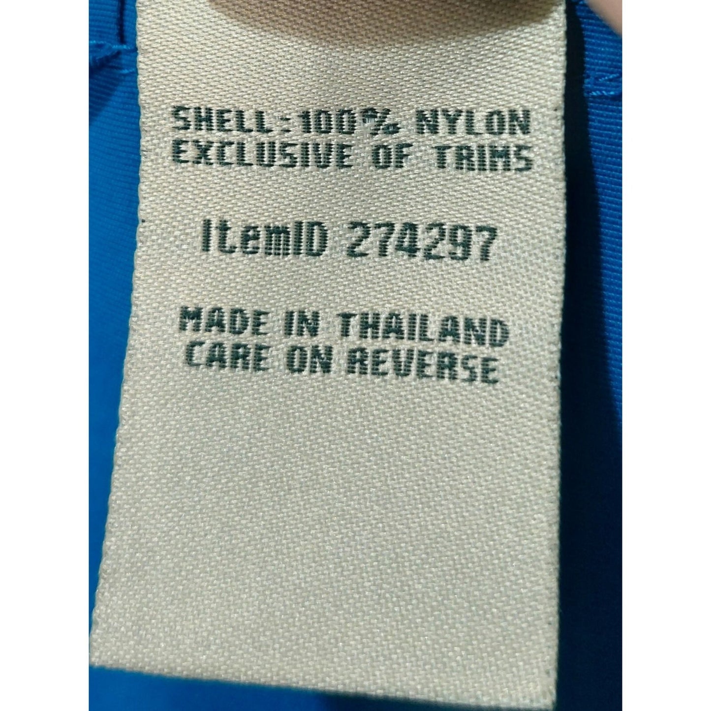 L.L.Bean Men's Blue Nylon Pullover Hoodie Jacket Size Large Kangaroo Pockets