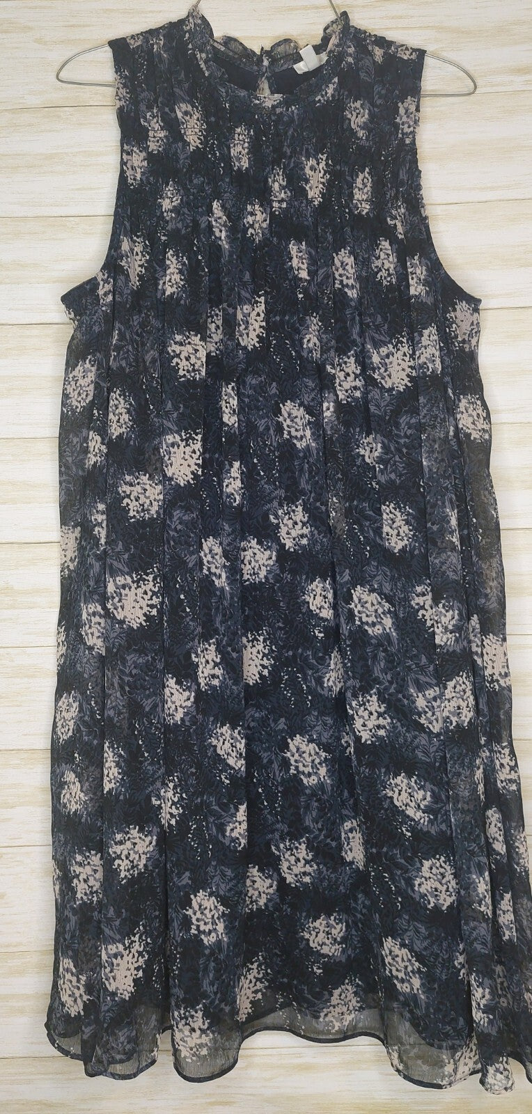 Joie Baltic Floral Print Sleeveless Mini Dress - Blue White - Size Medium NWOT 