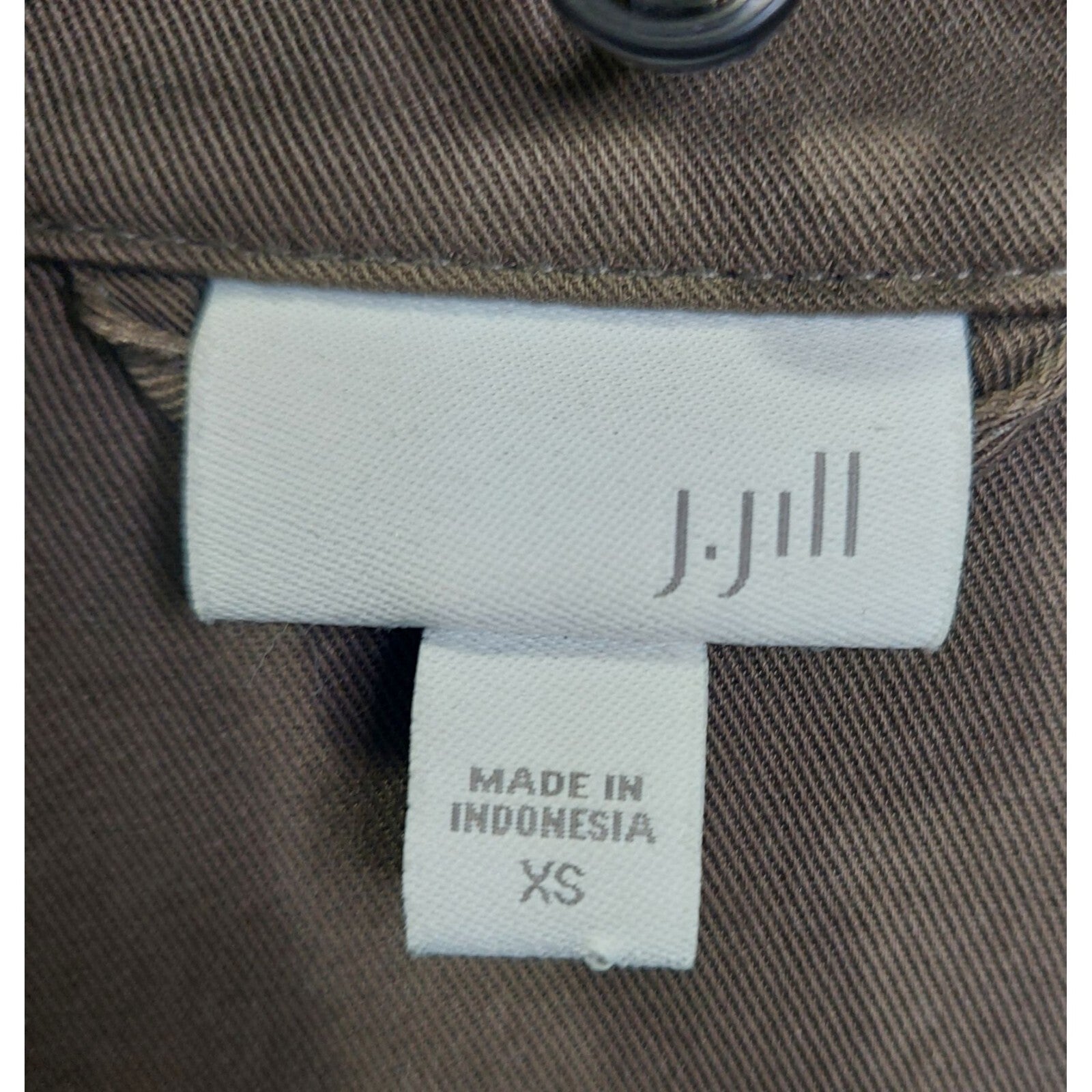 J. Jill Women's XS Lightweight Zip Jacket 100% Tencel Lyocell Olive Green Soft