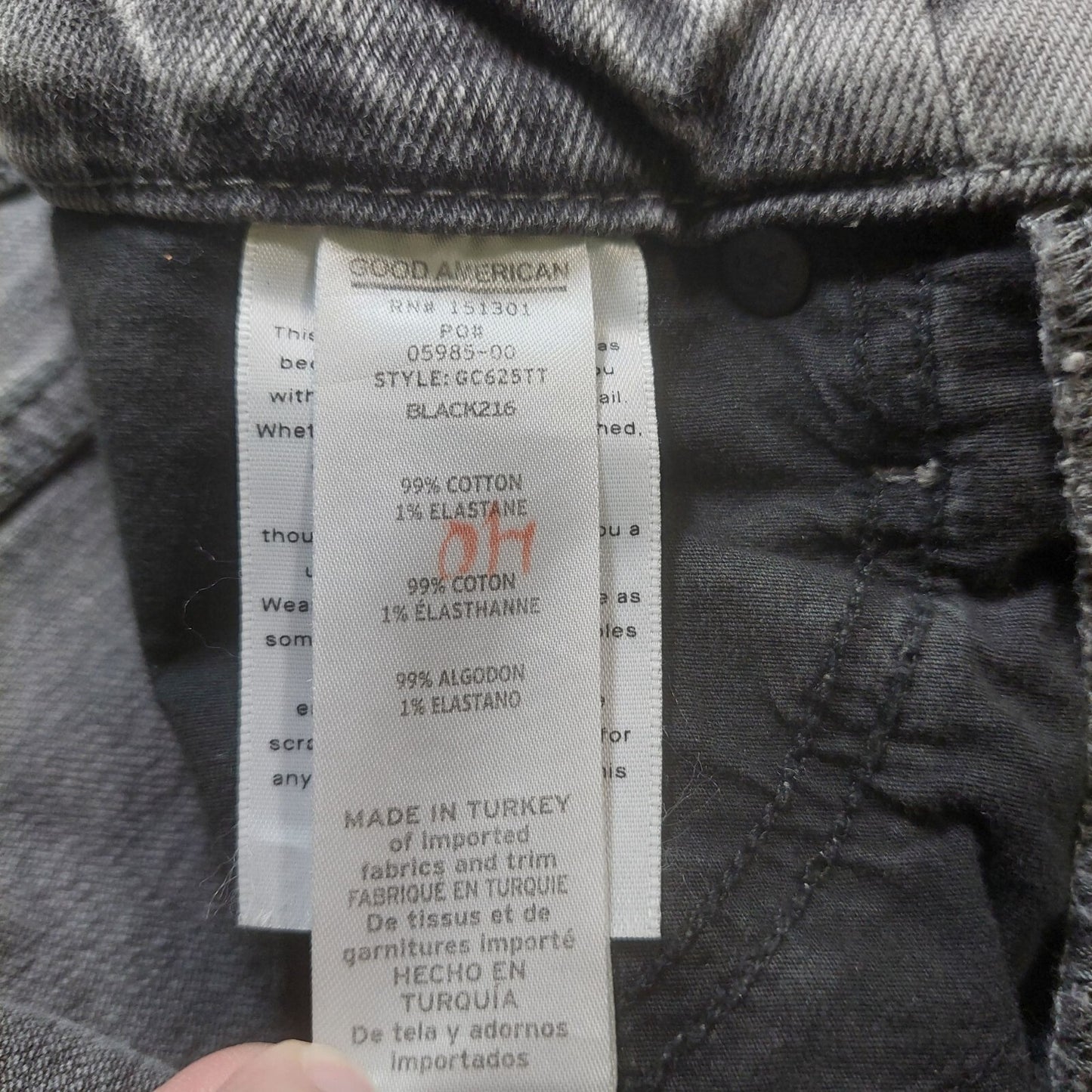 Good American Good Classic Women's Jean's Size 4/27 Gray