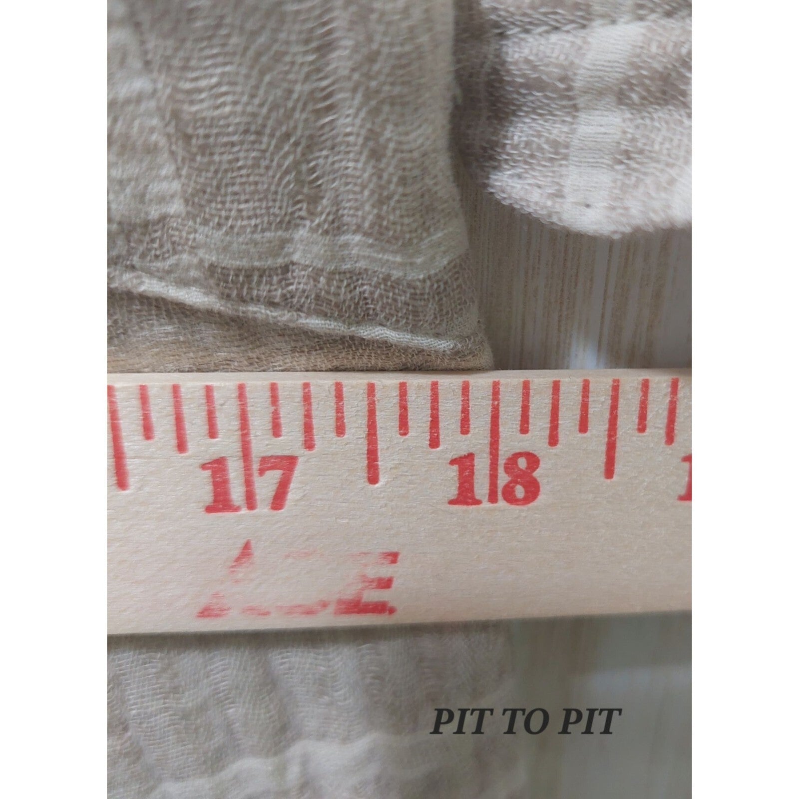 Honey Belle Women's Plaid Off-Shoulder Top Size Medium Beige Summer