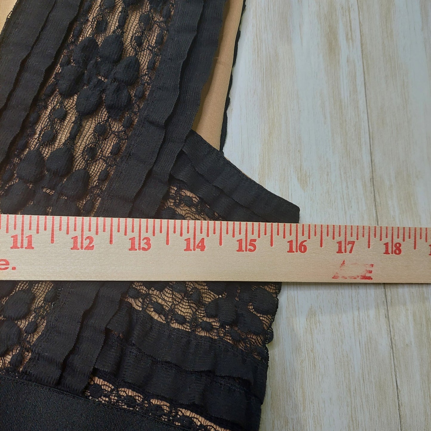 MAX STUDIO Womens Little Black Dress M Sheath Bodycon Sleeveless V-Neck Ruffles