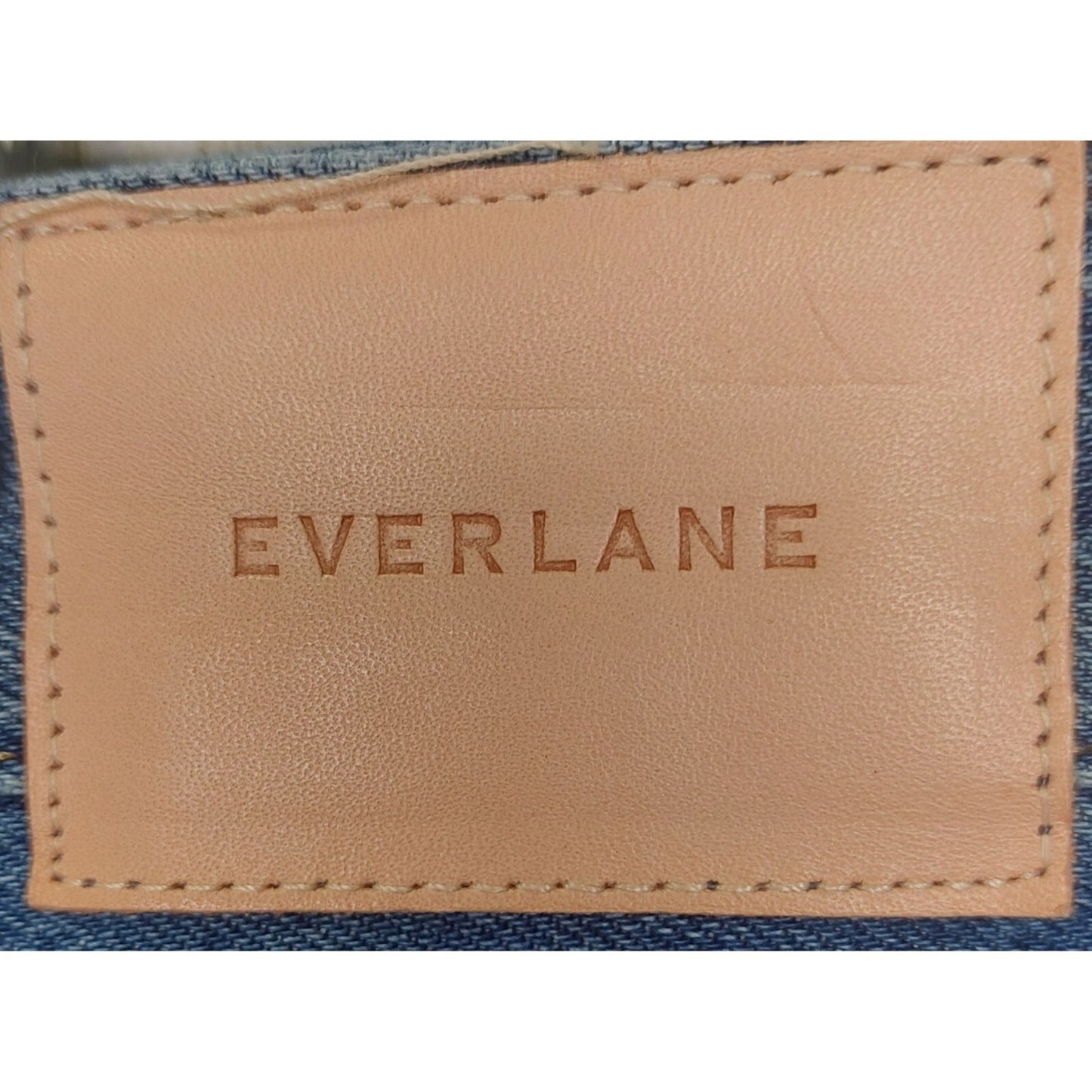 Everlane Curvy 90's Cheeky Straight Jean Organic Cotton 31 Regular Blue Denim