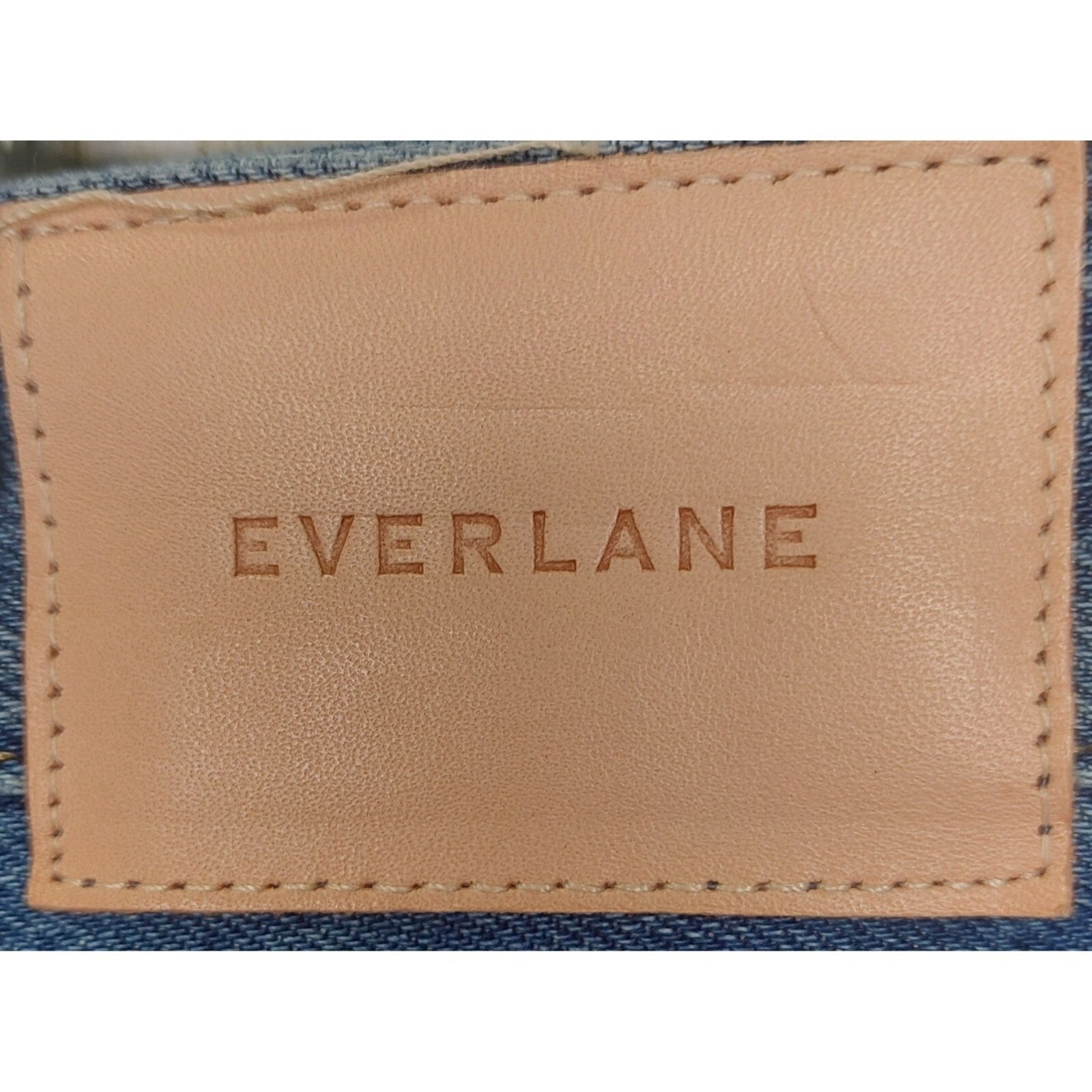 Everlane Curvy 90's Cheeky Straight Jean Organic Cotton 31 Regular Blue Denim