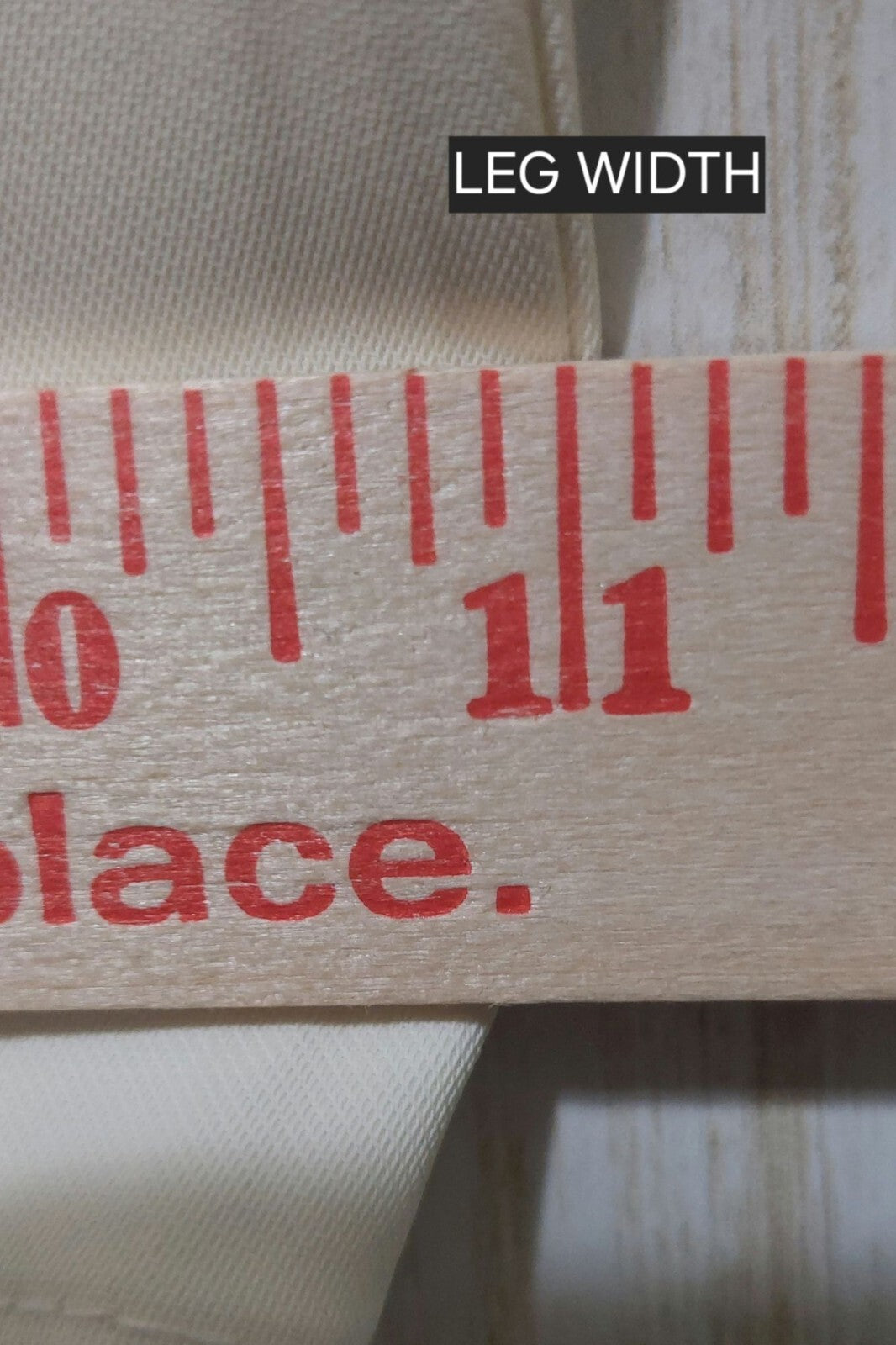 NWT Commense Wide-Leg Cream Women's Pants With Pleated Front & Back Pockets