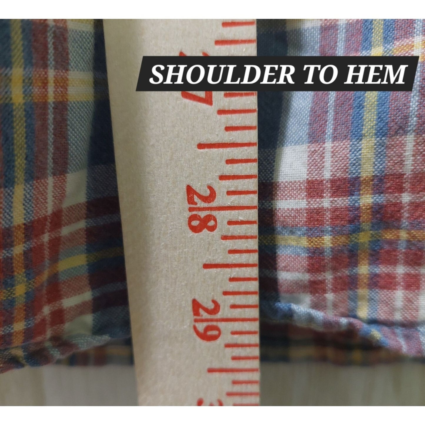 L.L. Bean Mens Slightly Fitted Plaid Long Sleeve Shirt Size Large 100% Cotton