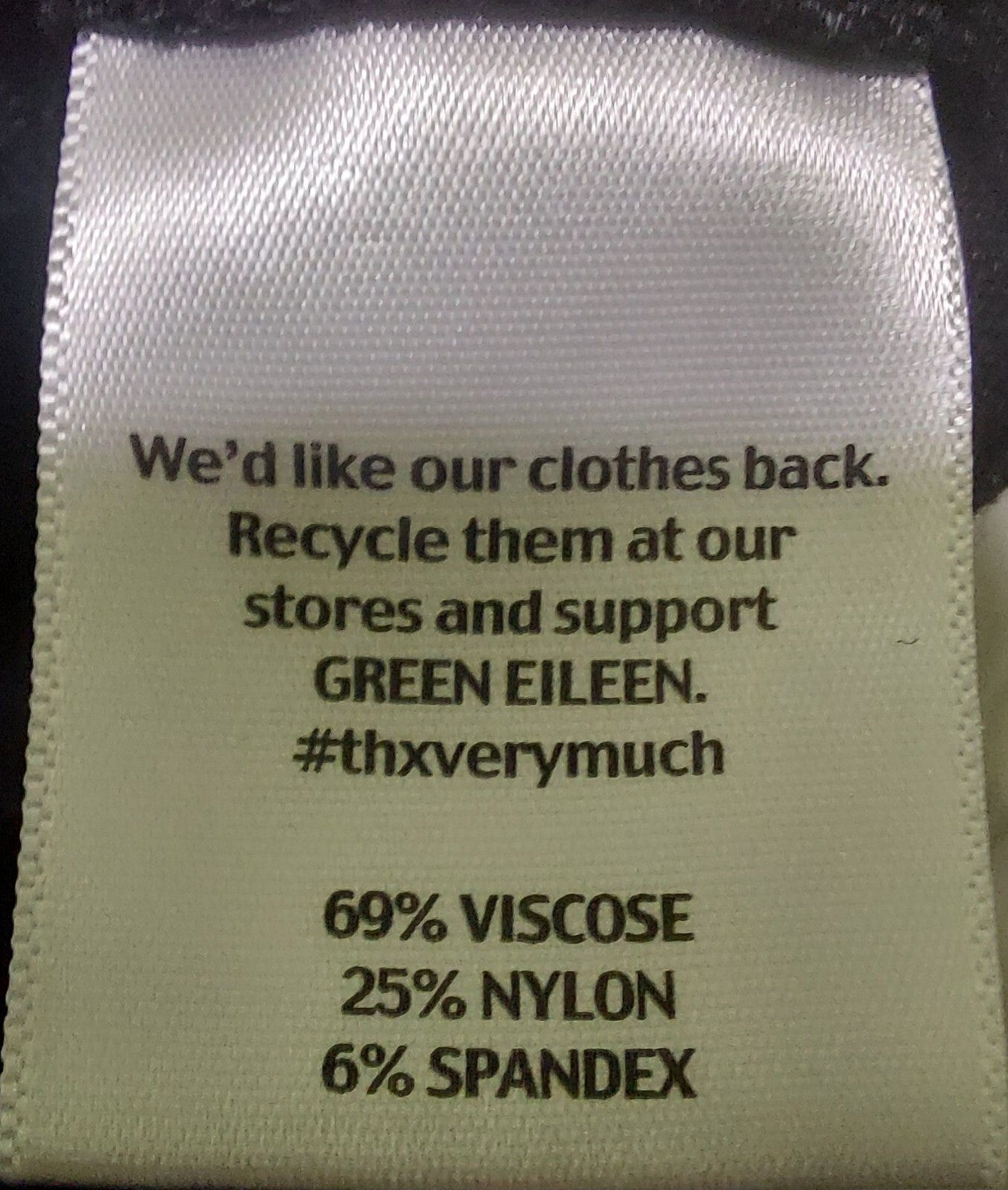 Eileen Fisher Women's Black Stretch Pants Size Large