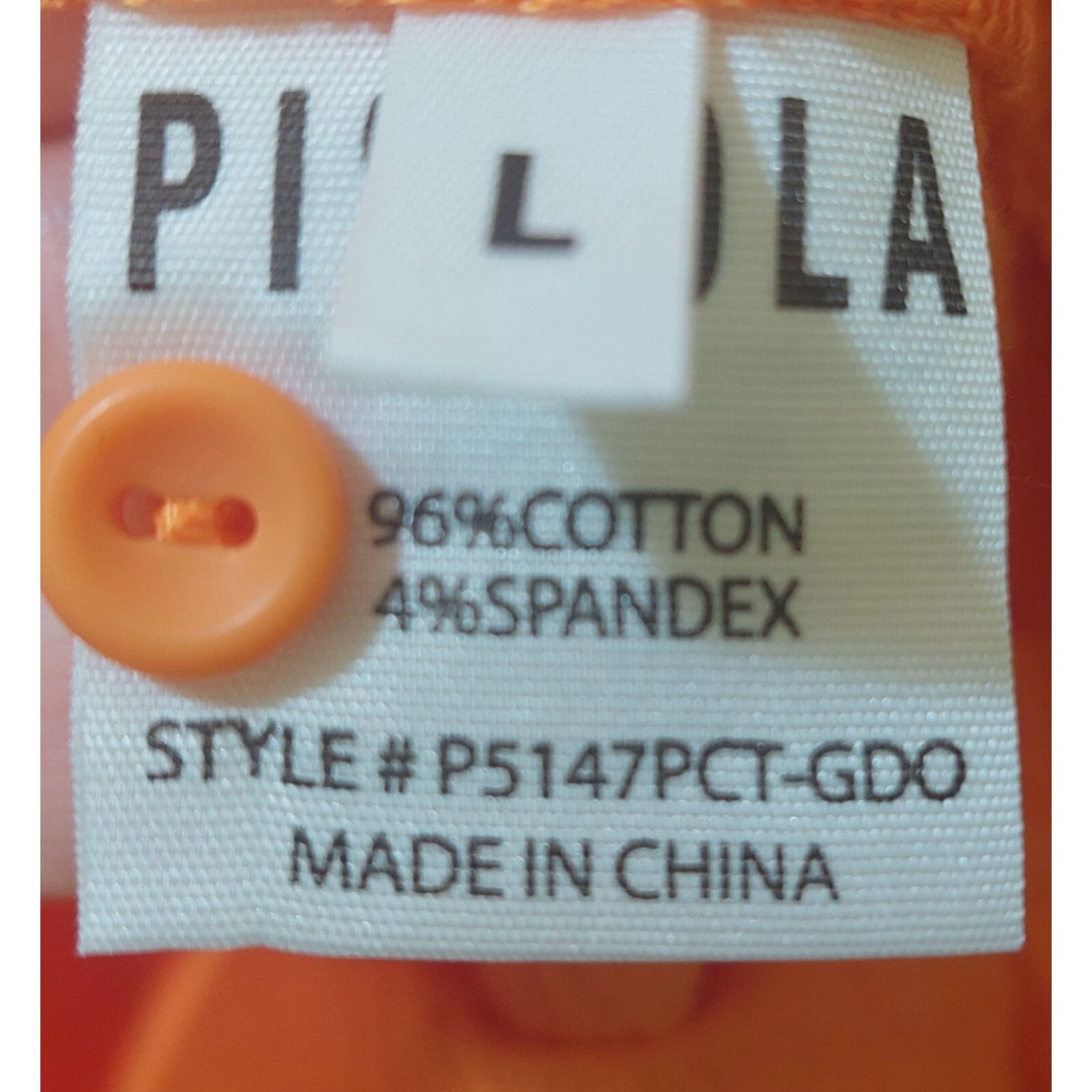 Pistola Women's Sleeveless Top Size Large Golden Orange Cotton Blend Casual Chic