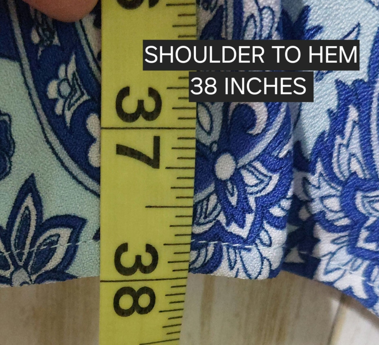 Simply Southern XL Blue Paisley Smocked Dress W/ Puffed Sleeves~Crisscross Back