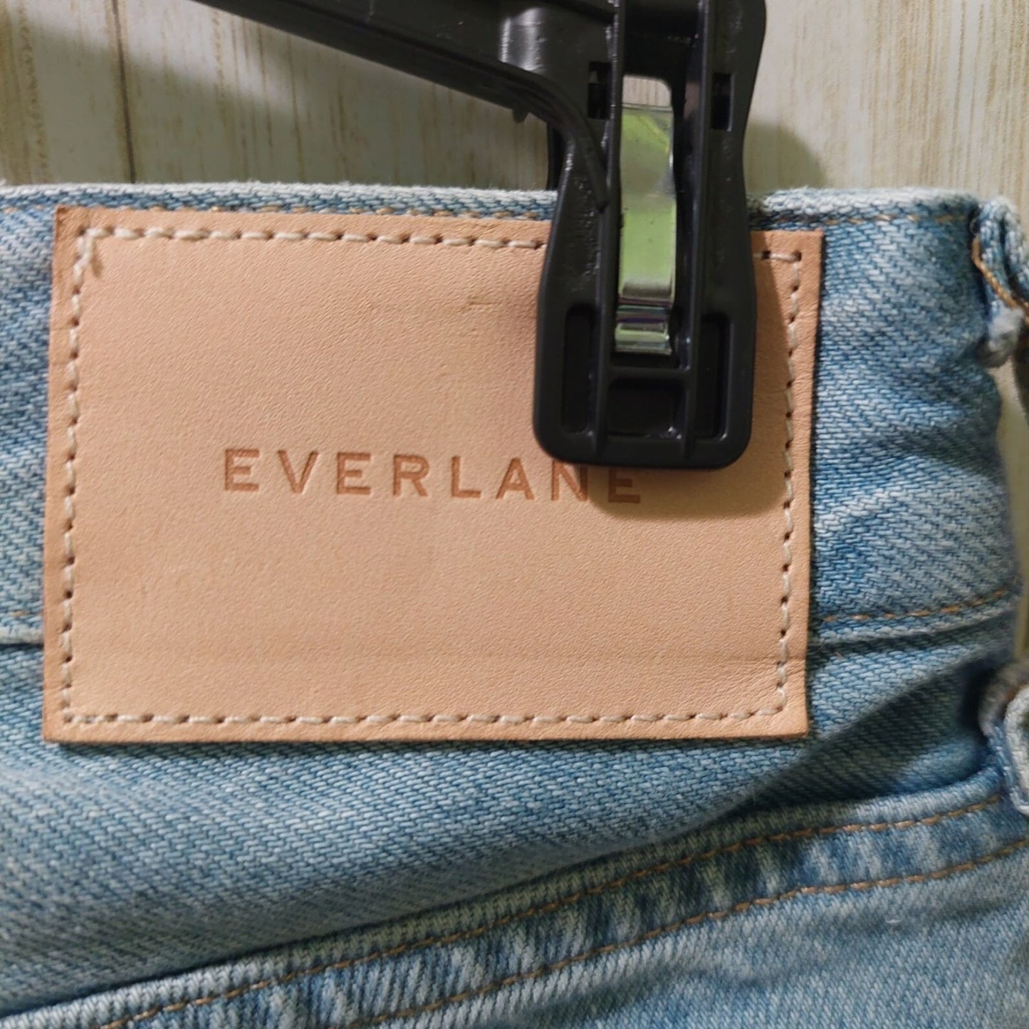 Everlane Women's Curvy 90s Cheeky Straight Jean Vintage Sunbleached Blue Size 26