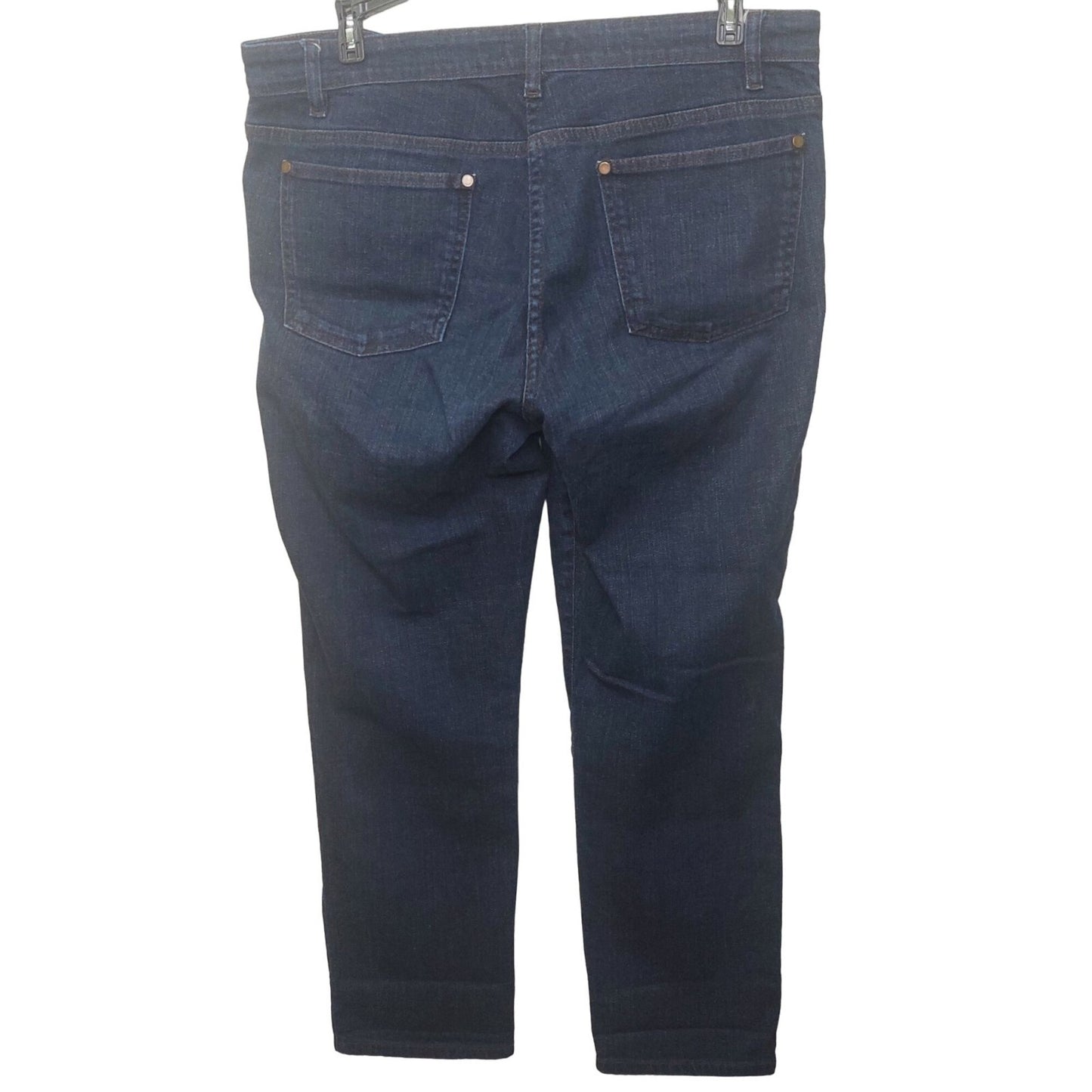 Eileen Fisher Women's Jeans Size 12 RN78121 CA34460 Dark Wash~Stretch