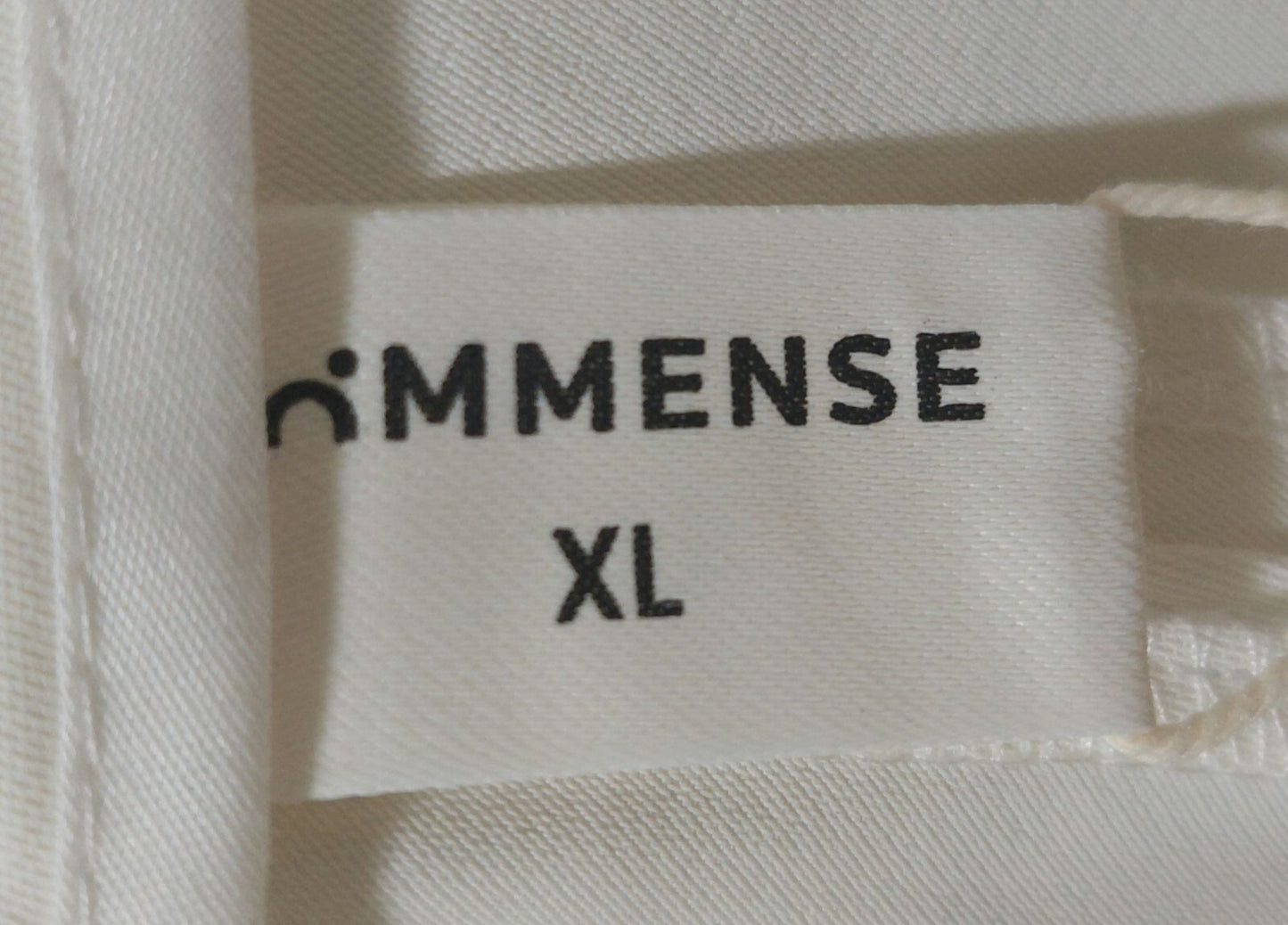 NWT Commense Wide-Leg Cream Women's Pants With Pleated Front & Back Pockets