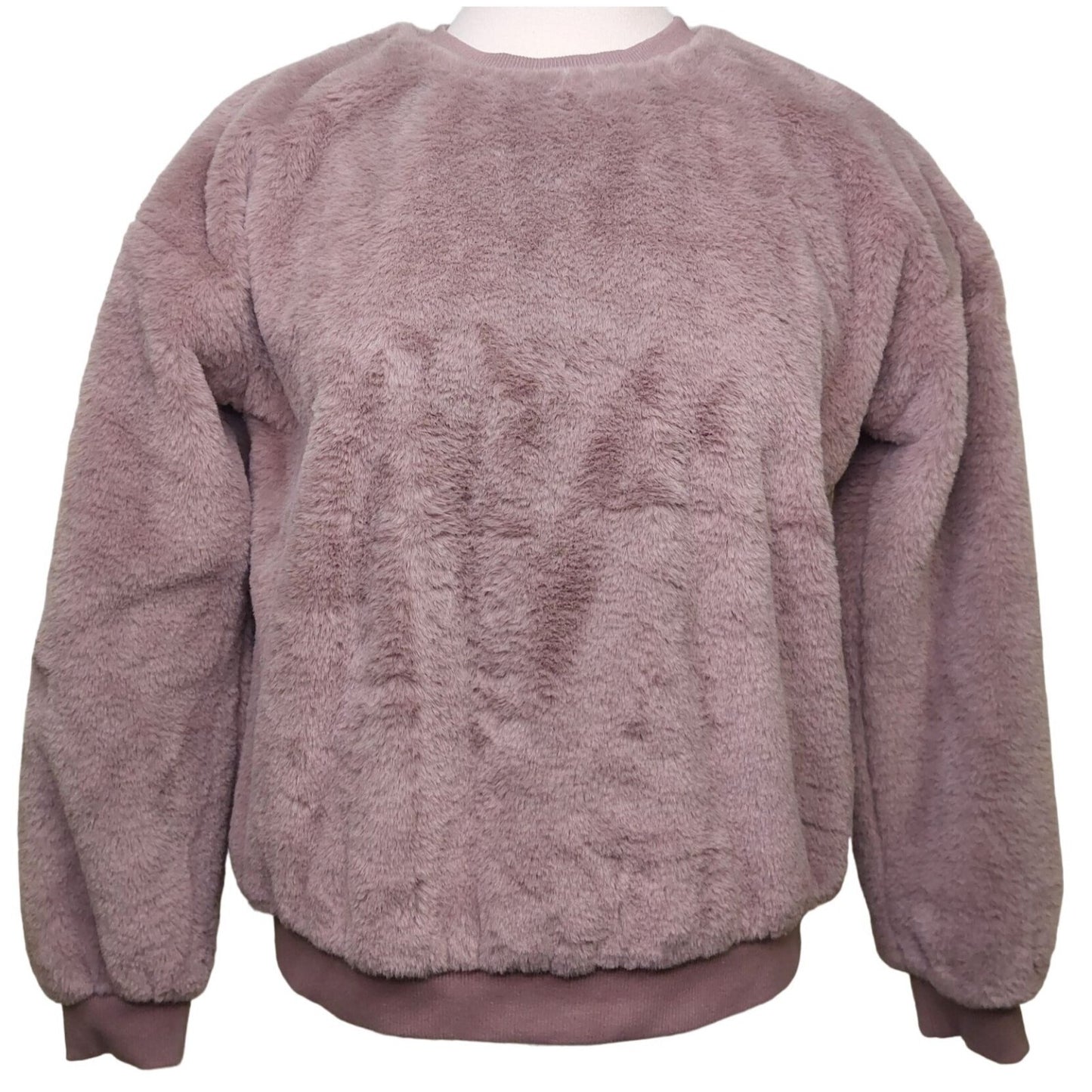 Philosophy Republic Women's Faux Fur Pullover Top Tan Size Small Lined~Soft~Cozy