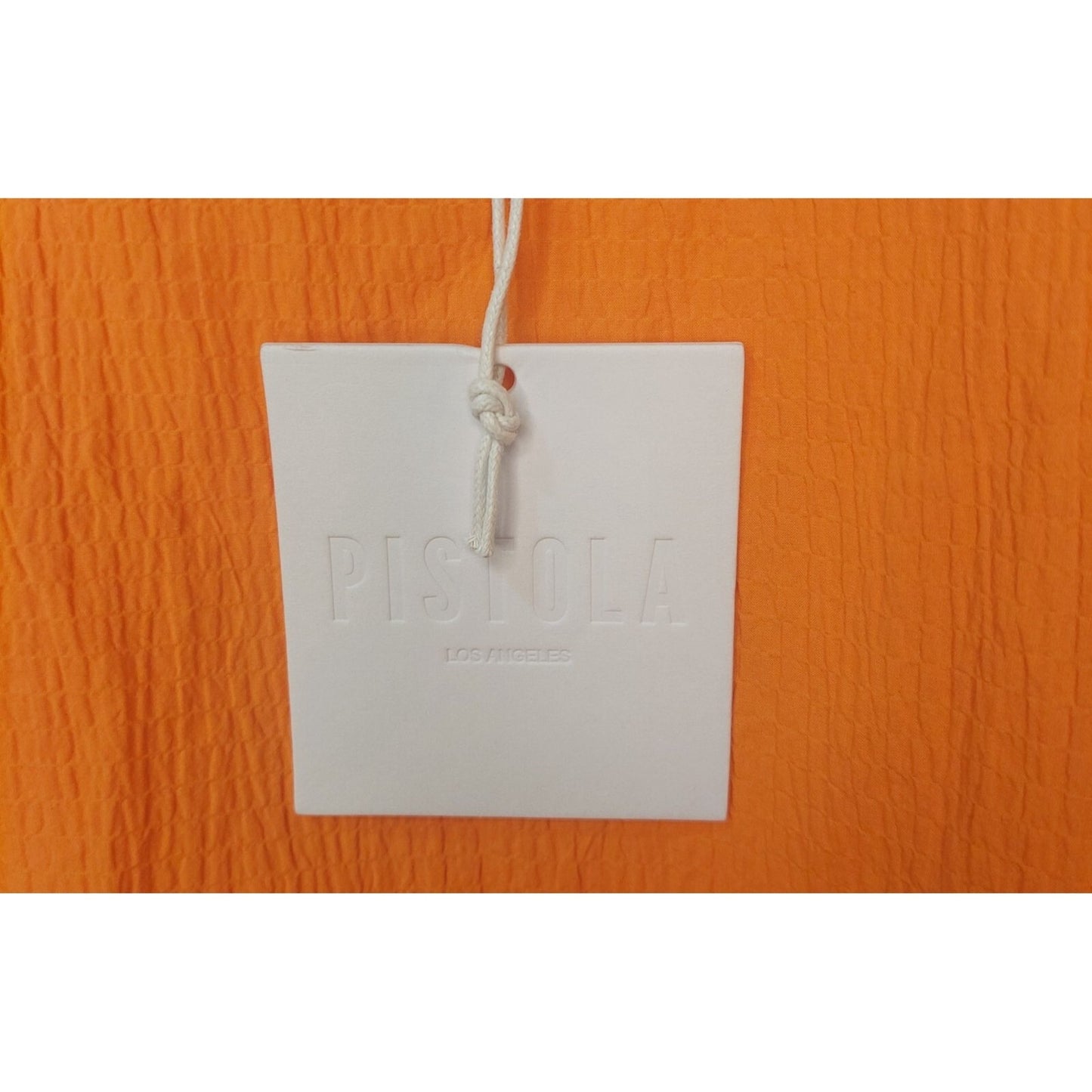 Pistola Women's Sleeveless Top Size Large Golden Orange Cotton Blend Casual Chic