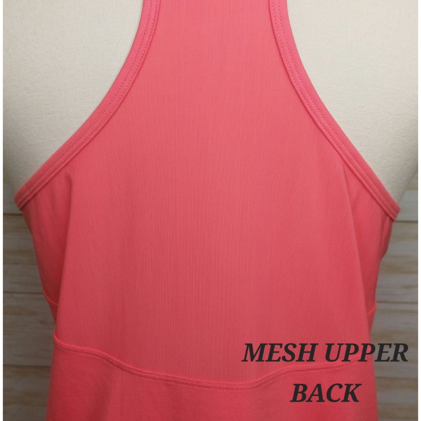 Calme By Johnny Was Womens Effect Draped Racer Back Tank  Coral Pink Size Small