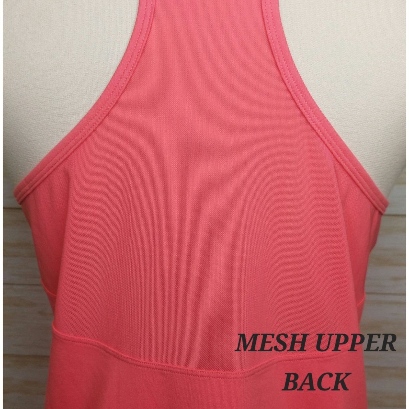 Calme By Johnny Was Womens Effect Draped Racer Back Tank  Coral Pink Size Small