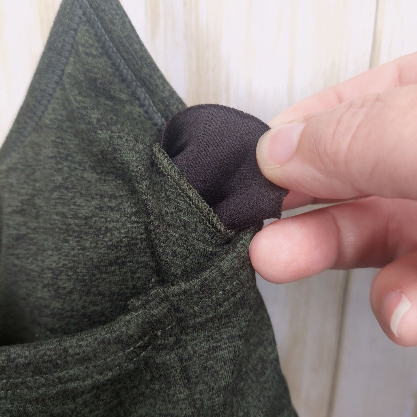 Calme by Johnny Was Women's Ease Cross Back Sports Bra II Size XS Dark Green