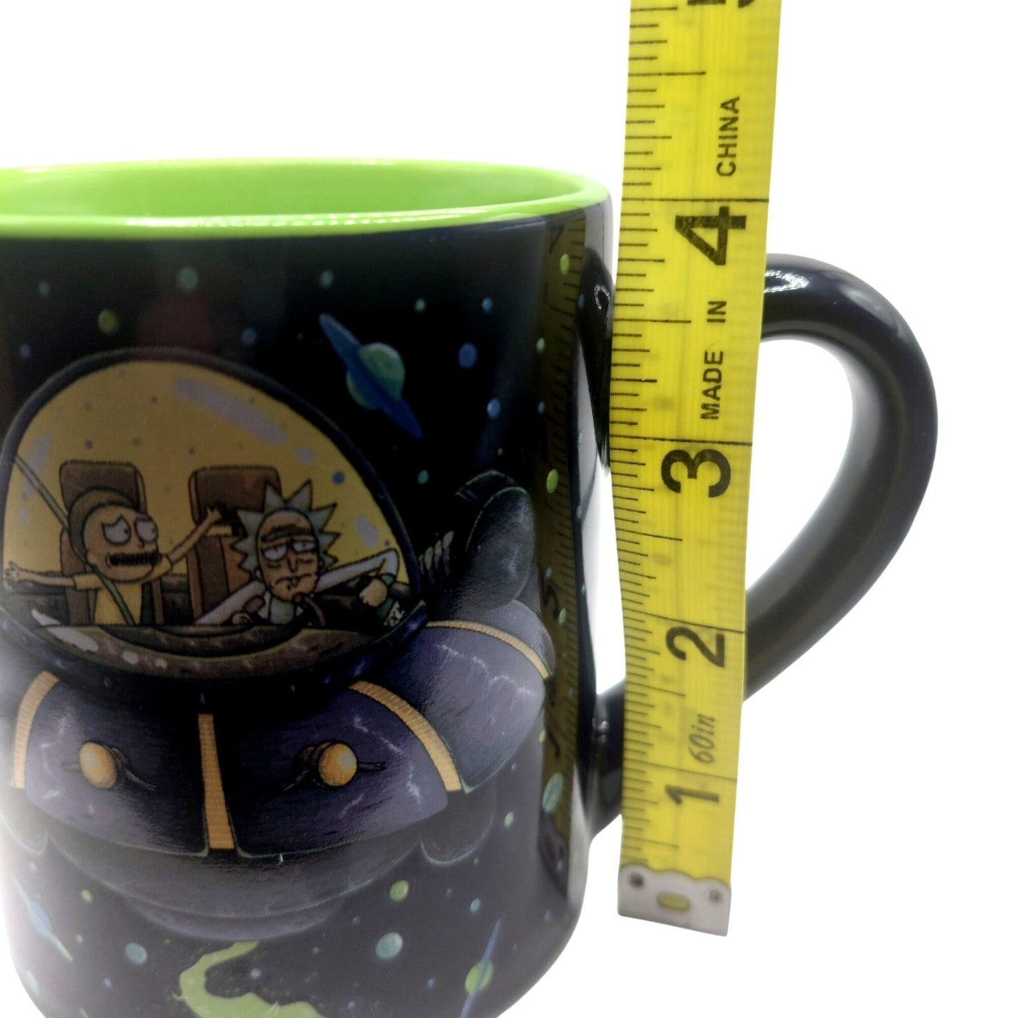 Rick & Morty In Spaceship 14 Oz Ceramic Mug