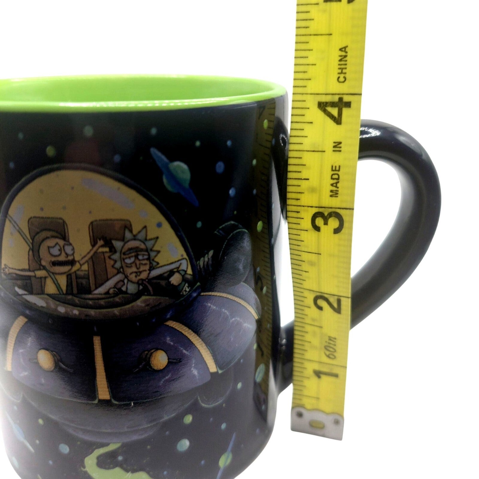 Rick & Morty In Spaceship 14 Oz Ceramic Mug