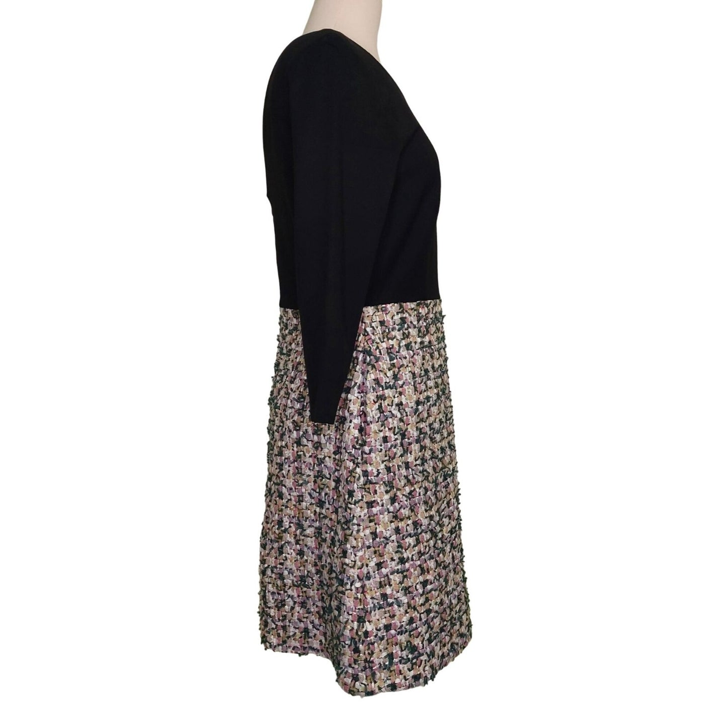 Hutch Anthropologie Women's Tweed Absolute Intrigue Dress 3/4 Sleeve Size 2