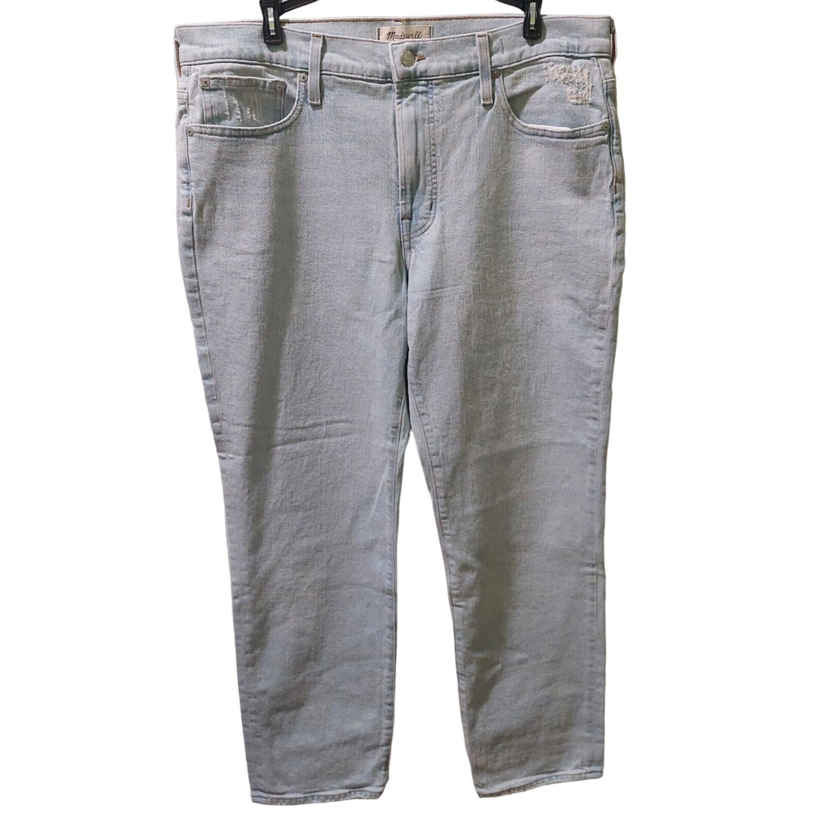 Madewell Women's Mid-Rise Perfect Vintage Jeans W31 W/ Magic Pockets Light Wash