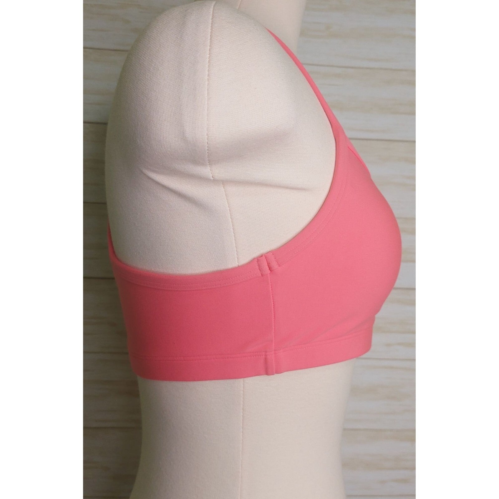 Calme By Johnny Was Women's Endurance Racerback Sports Bra Coral Pink Size S