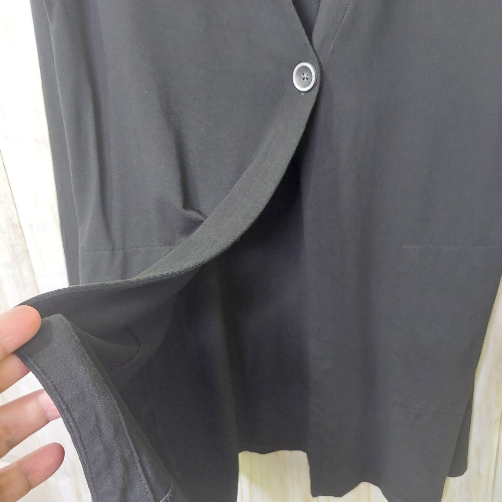 J. Jill Wearever Collection Women's XS Black Cardigan With Pockets Single Button