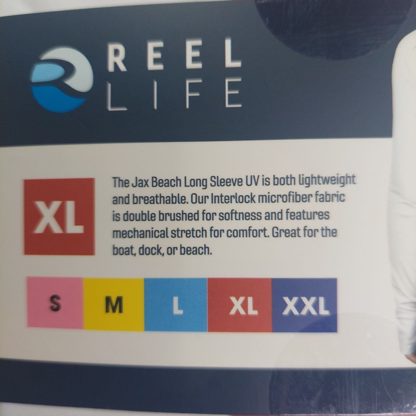 Reel Life Women's Jax Beach Long Sleeve UV Shirt XL W/ Thumbholes