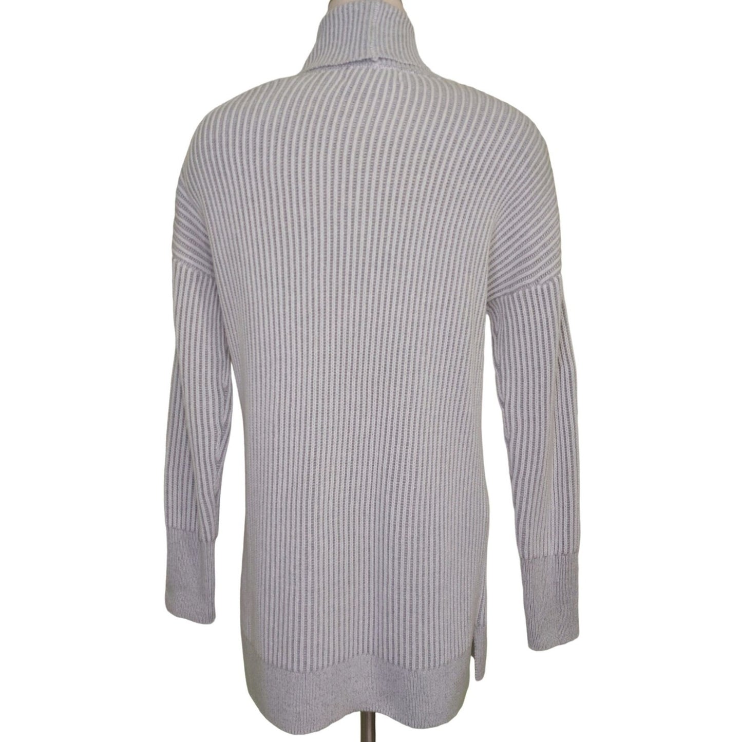 Tahari Women's Ribbed Open Front Cardigan Sweater Gray Size Large