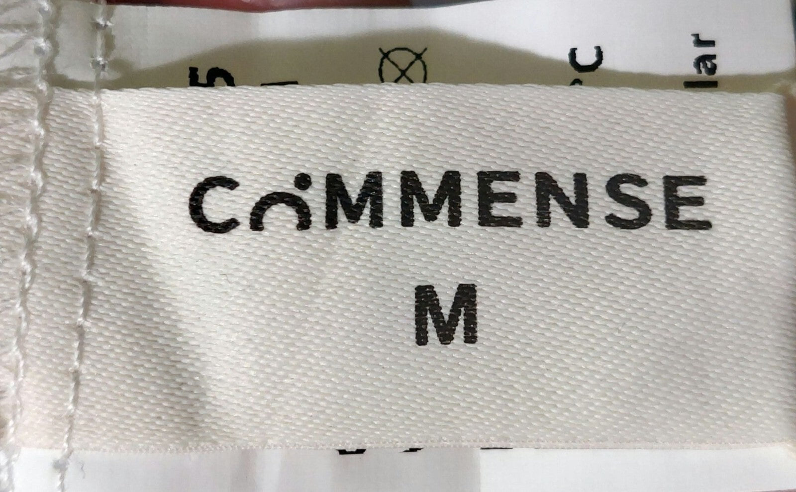 NWT Commense Womens White & Black Trim 100% Cotton Shirt + Shorts Set Size Med.