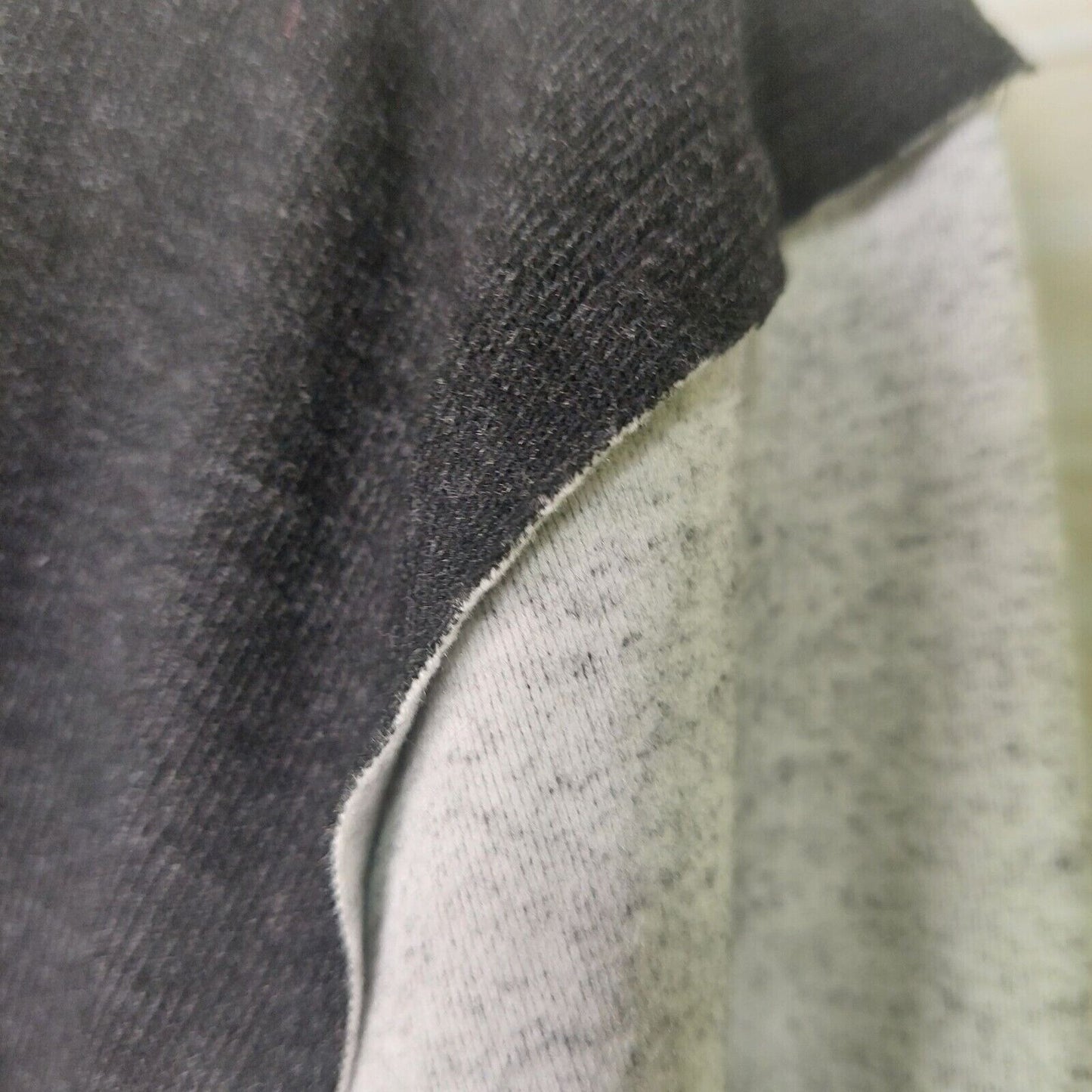 NWT Calme By Johhny Was Womens Pullover Mock Neck Sweatshirt Black/Gray Small