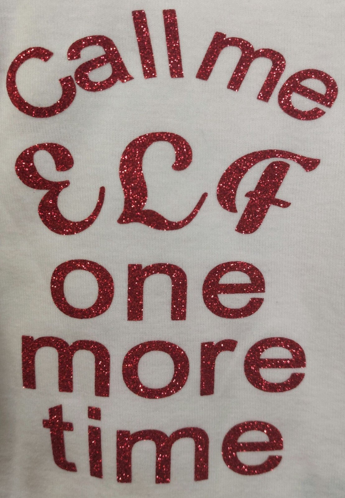 New White Baby Long Sleeve Sleeper/Bodysuit/One Piece  0-3 Months Christmas Elf