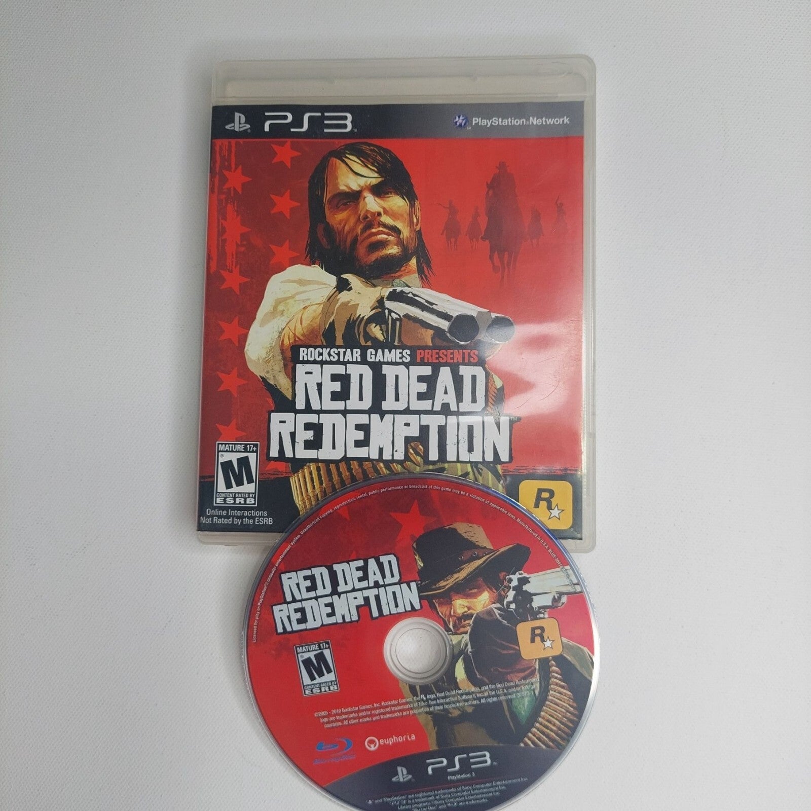 PS3 Red Dead Redemption Game & Case By Rockstar Games ~ Tested ~ No Map