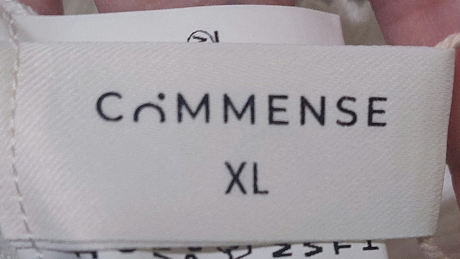 NWT Commense XL Womens White Ribbed Long Sleeve Sheer Panel Knit Top~SOFT