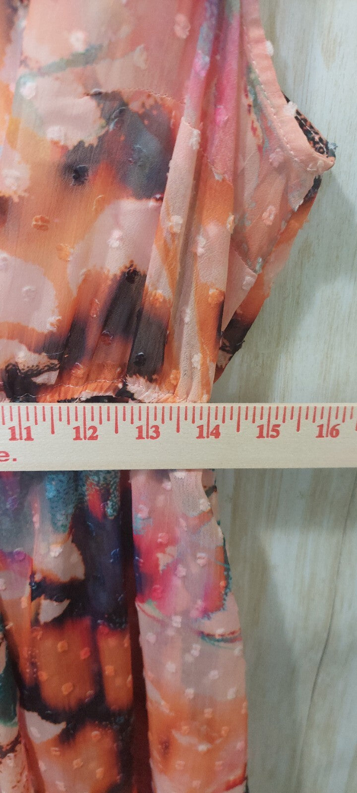 Torrid Midi Dress Clip Dot Smocked Mock Hi Neck Floral Size 0~12~Large Butterfly