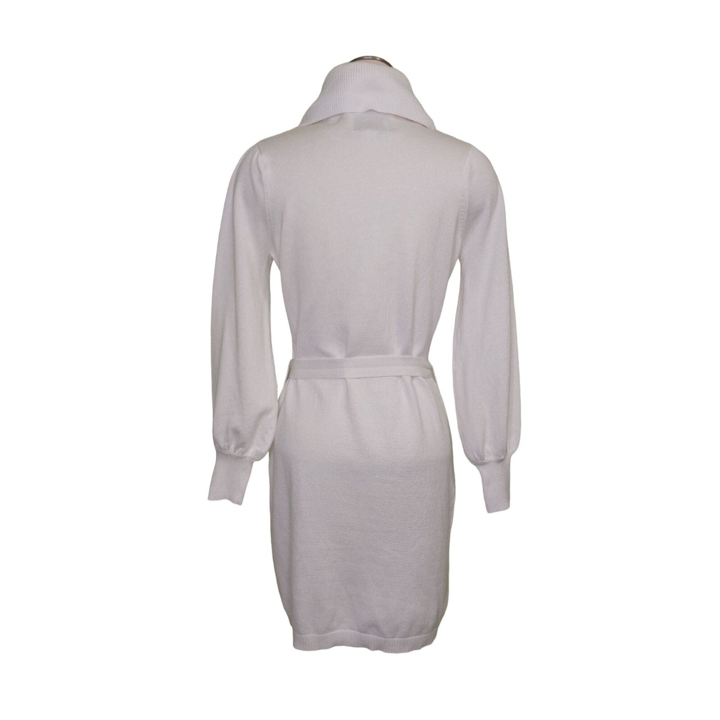 Sam Edelman White Cowl Neck Sweater Dress White Size Medium Chic Fall/Winter