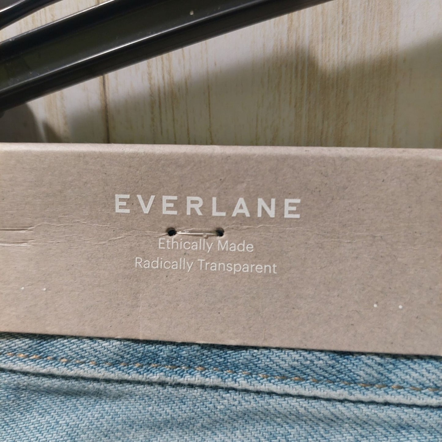 Everlane Women's Curvy 90s Cheeky Straight Jean Vintage Sunbleached Blue Size 26